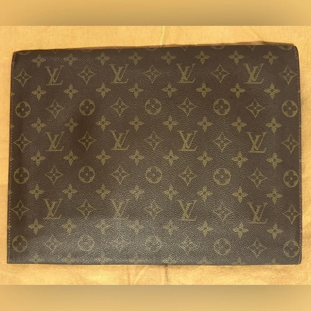 Louis Vuitton Ministre Porte Monogram Vintage Portfolio Document Briefcase RARE!